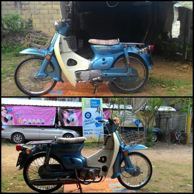 HondaC50 K2 รถใช้งานเก่าเก็บสามเกียร์เดิม