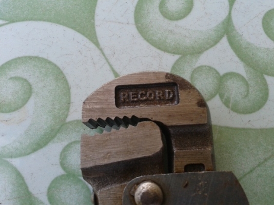 ปะแจจับแป๊บขาเดี่ยว 8" RECORD Made In England ปะแจจับแป๊บขาเดี่ยว 8" RECORD Made In England