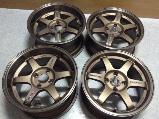 แม็ก TE37 ขอบ 15 นิ้ว 4 รู 100 หน้า 7 หลัง 8 นิ้ว