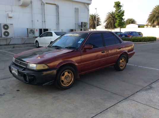 ขายรถโตโยต้า โคโรล่า ปี91 เครื่อง 1.6 เกียร์ธรรมดา ติดแก๊ส LPG กระจกไฟฟ้าทั้งคัน ภายในเดิมๆ เครื่องเสียงCD ทีวี ชุดกลางใช้ได้หมด สีมีริ้วรอยมีผุนิดหน่อย แม็ก14" รถขับดีเลยครับ ขับทางไกลได้เลย ภาษีไม่ขาดต่อ เอกสารพร้อม ขายถูกครับ