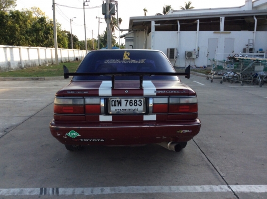 ขายรถโตโยต้า โคโรล่า ปี91 เครื่อง 1.6 เกียร์ธรรมดา ติดแก๊ส LPG กระจกไฟฟ้าทั้งคัน ภายในเดิมๆ เครื่องเสียงCD ทีวี ชุดกลางใช้ได้หมด สีมีริ้วรอยมีผุนิดหน่อย แม็ก14" รถขับดีเลยครับ ขับทางไกลได้เลย ภาษีไม่ขาดต่อ เอกสารพร้อม ขายถูกครับ