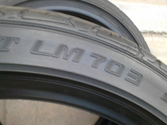 205/45R17  DUNLOP SP SPORT LM703 ปี 2013 มี 2 เส้น  tel.081-427-3941