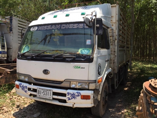 10 ล้อ เพลาเดียว หลังถนน NISSAN UD CDA 214 M-003718 250 แรง รถสภาพดีสวย กีะบะดอกเหล็กรั้วสู.