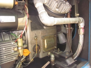 ขาย - เครื่องปั๊มลม AIR COMPRESSOR : ยี่ห้อ MEIJI เครื่องดีเซล 1 สูบ พร้อมใช้งาน