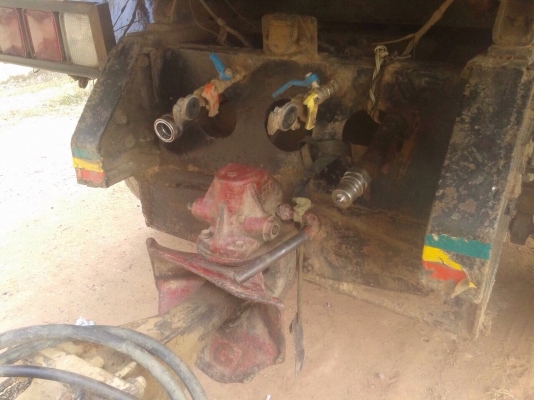 ขายรถพ่วงสิบล้อดัมพ์ MITSUBISHI turbo TF#6,6xx เครื่องเดิม 6D16 turbo-220 แรง ดัมพ์สามมิตรแม่ลูก ลูก 2 เพลา