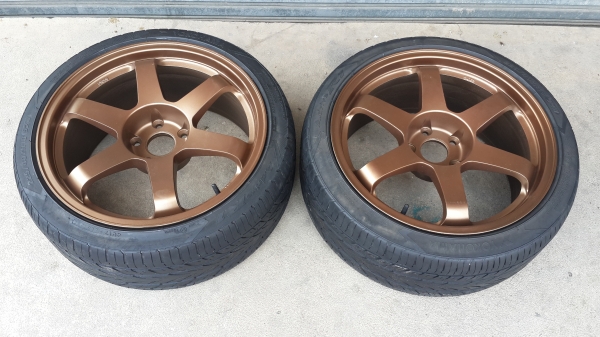 *** มีคู่เดียว *** TE37(งานRota) ขอบ 18&times;8.5 พร้อมยาง