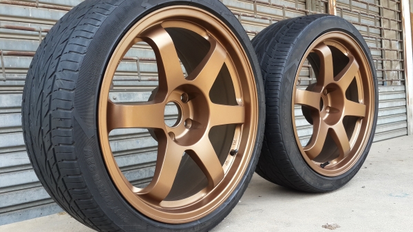 *** มีคู่เดียว *** TE37(งานRota) ขอบ 18&times;8.5 พร้อมยาง
