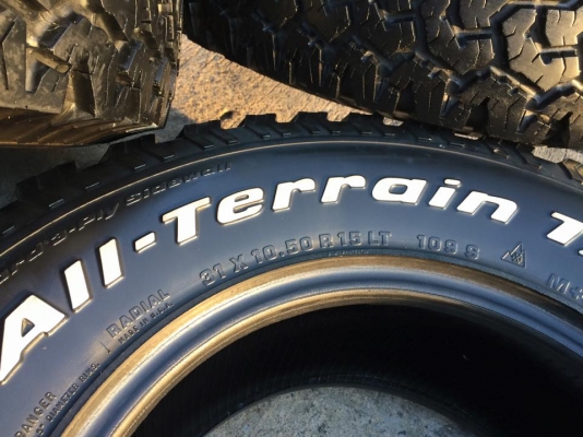 BF Goodrich All-terrain ขนาด 31 10.5 r15 ดอก1เซนต์ BF Goodrich All-terrain ขนาด 31 10.5 r15 ดอก1เซนต์