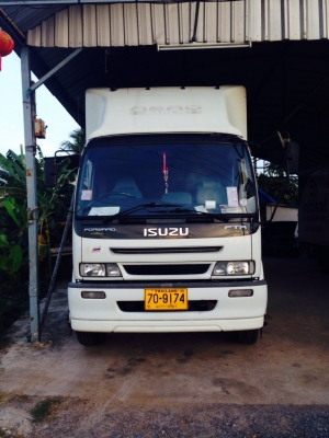 ขายด่วน!! รถตู้บรรทุก 6 ล้อ เปิดตู้ได้รอบด้าน