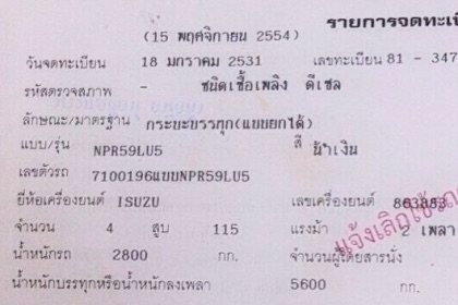 ISUZU NPR 115 HP 4BD1 หกล้อดั๊มพ์ กระบะดั๊มพ์เหล็ก 4 ตันความยาว 3.60 เมตรสภาพดีสวยไม่มีผุพร้อมบรรทุกหนักได้เลย เครื่องยนต์ 115 แรงเครื่องแรงดีสุดๆครับ หัวเก๋งสวยๆไม่ผุภายในเก๋งคอนโซลครบพร้อม พวงมาลัยธรรมดา ช่วงล่างใหญ่คัชซีไม่บวม ติด F หน้า F หลังครบ ยาง