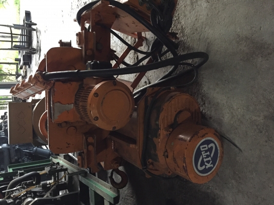 ขายรอกสลิงไฟฟ้าพร้อมตัววิ่งซ้าย-ขวาเก่าญี่ปุ่นยี่ห้อKITO ขนาด1ตันสภาพสวยมากๆ