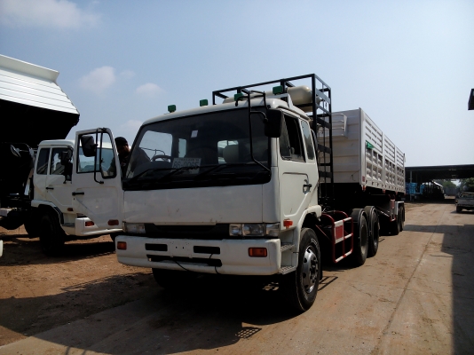 ขายหัวลาก NISSAN UD เครื่อง ฮุนได 290 แรงม้า NGV 100\% พร้อมหางเซมิดั้มพ์ ยาว 9.10 พร้อมทะเบียน คุ้มค่าน่าใช้ สนใจติดต่อเลย