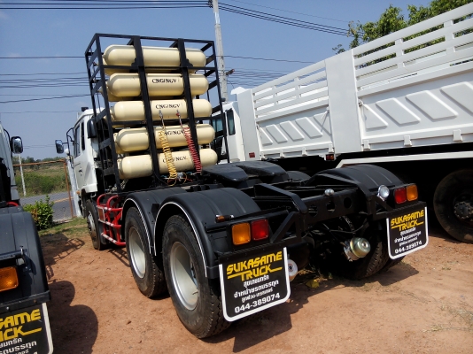 ขายหัวลาก NISSAN UD เครื่อง PE6  260 แรงม้าระบบ NGV 100\% เอกสารก๊าสครับ รถเช็คใหม่หมด พร้อมทะเบียน พร้อมใช้ รถสวยมาก