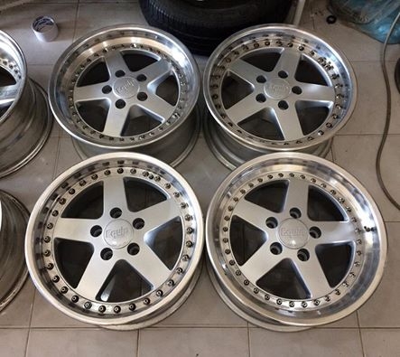 ขายล้อ WORK EQUIP 3 ชิ้นแท้ 16x8" +30 5/114.3 ประมูลจากญี่ปุ่น หล่อๆ