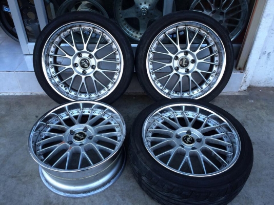 ขายล้อ STICH GULF 3 ชิ้นแท้ 18" F8"+23 R9"+30 5/114.3 ประมูลจากญี่ปุ่น