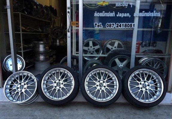 ขายล้อ STICH GULF 3 ชิ้นแท้ 18" F8"+23 R9"+30 5/114.3 ประมูลจากญี่ปุ่น