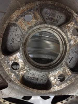 ขายล้อ YOKOHAMA ADVAN ONI 2 ชิ้นแท้15x7" ออฟ+15 4/114.3 ประมูลจากญี่ปุ่น