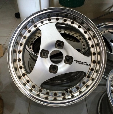 ขายล้อ YOKOHAMA ADVAN ONI 2 ชิ้นแท้15x7" ออฟ+15 4/114.3 ประมูลจากญี่ปุ่น