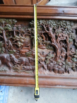 ขายงานไม้สักเก่าแกะสลัก