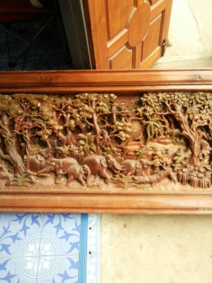 ขายงานไม้สักเก่าแกะสลัก