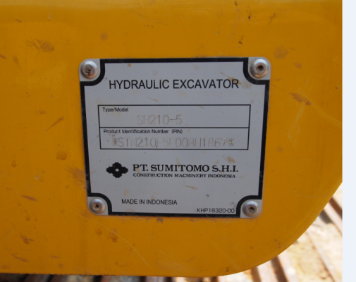 ต้องการขาย รถขุด Sumitomo SH210-5 ใช้น้อย สภาพดีมาก