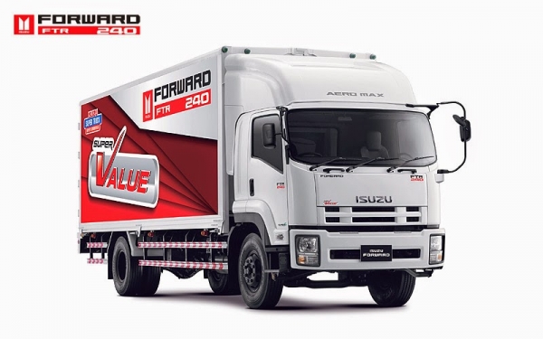 หา หกล้อ Isuzu FTR 240 ตู้สิบบาน 7.6 ม.