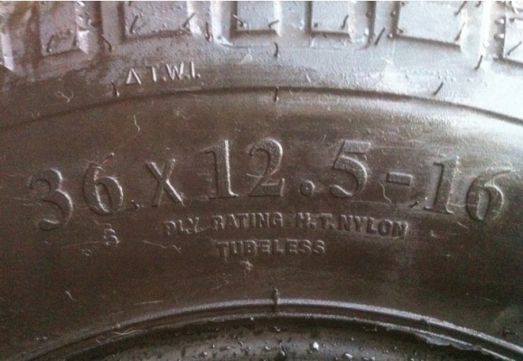 ยาง Crocodile X Treme 36 12.5 16 ปี12