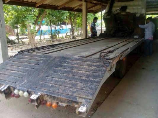 เทรเลอร์ไม่มีทะเบียนเครื่อง6bb. 145แรงแชชซีเหล็กรางน้ำ