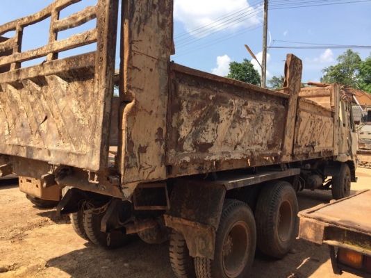 10 ล้อดั้ม 2 เพลา NISSAN ND CWA12M เครื่องเดิมสวย คัสซีสวย ช่วงล่างดี สภาพรถไม่สวย เล่มพร้อมโอน