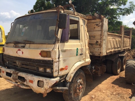 10 ล้อดั้ม 2 เพลา NISSAN ND CWA12M เครื่องเดิมสวย คัสซีสวย ช่วงล่างดี สภาพรถไม่สวย เล่มพร้อมโอน