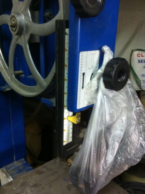 เลื่อยสายพาน OAV ขนาดมอเตอร์ 3/4 แรงม้า ใข้ไฟบ้าน 220 V.