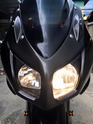 KAWASAKI NINJA250 ปี2012สภาพเเต่งๆจัดเต็มด้วยท่อ คู่ออก2 AKPVล้อโต ER ราคา 69500
