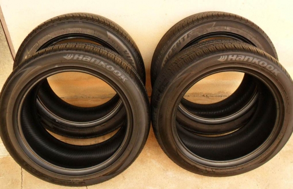 ยางขอบ17 ฮันคุก225-50-R17ลงพื้นปลายปี13 (4เส้น3,900บ)ผลิตในเกาหลี