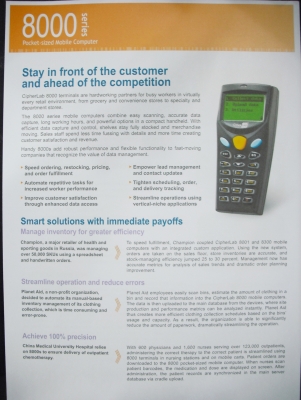 เครื่องอ่าน BAR CODE CIPHER LAB รุ่น 8000-L