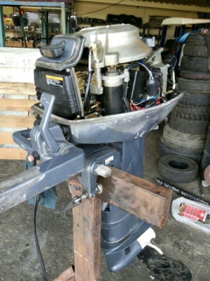 เครื่องเรือ Yamaha 20HP เก่าญี่ปุ่น ไม่เคยลงน้ำไทย