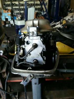 เครื่องเรือ Yamaha 20HP เก่าญี่ปุ่น ไม่เคยลงน้ำไทย