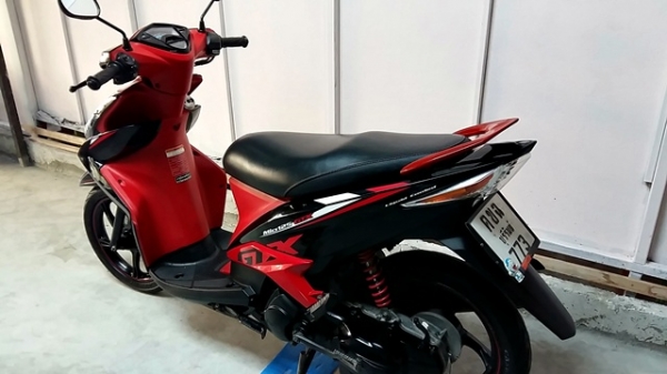 MIO 125  ลาย GTX ตัวท็อปล้อแมกซ์  สีดำแดง ยอดนิยม  รถเดือน พฤษจิกายน ปี 55 ไมล์ 14*** โล   แถม 2รายการ 19,900
