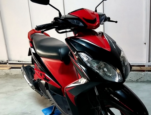 MIO 125  ลาย GTX ตัวท็อปล้อแมกซ์  สีดำแดง ยอดนิยม  รถเดือน พฤษจิกายน ปี 55 ไมล์ 14*** โล   แถม 2รายการ 19,900