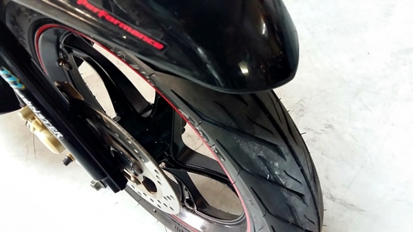 MIO 125  ลาย GTX ตัวท็อปล้อแมกซ์  สีดำแดง ยอดนิยม  รถเดือน พฤษจิกายน ปี 55 ไมล์ 14*** โล   แถม 2รายการ 19,900