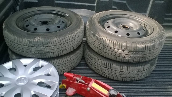 กะทะ154รู100+ยางบิดโตนเส้นสีตุมสวยฝาครอบล้อสวิท