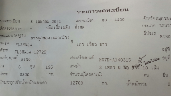 ขาย10ล้อฮีโน่ สิงไฮเทค FL3H ยาว6.20 เมตร 1เพลาพื้นเรียบ เบรคจิฟฟี่ พวงมาลัยพางเวอร์แอร์ใหม่เน็นฉ่ำ เครื่องHO7D  195แรงม้า