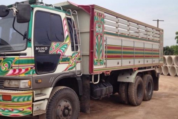 ขาย HINO 3M สองเพลาดั๊ม กระบะเนียม