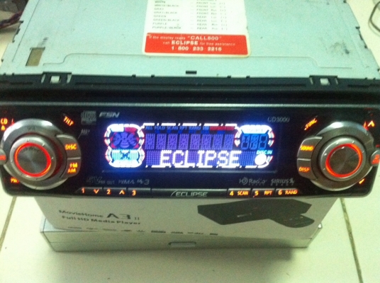 ECLIPSE CD3000 PREOUT 5V รุ่นใหญ่ MP3 CD FMไทย ปรีเอ้า3ชุด หน้าจอสไลด์ไฟฟ้า ปรับระดับหน้าจอได้6ระดับ มือ2 ECLIPSE CD3000 PREOUT 5V รุ่นใหญ่ MP3 CD FMไทย ปรีเอ้า3ชุด หน้าจอสไลด์ไฟฟ้า ปรับระดับหน้าจอได้6ระดับ มือ2