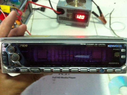 KENWOOD Z909 24Bit CD สไลด์ไฟฟ้า กราฟฟิก ปรับระดับจอได้3ระดับ ฟังชั่นอีกเพียบ ปรีเอ้า 3 ชุด มือ2 ญี่ปุ่น
