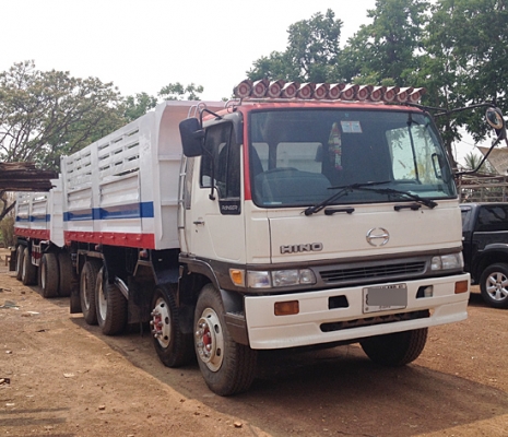 ขายรถพ่วงดัมพ์24ล้อ Sumo 227 เครื่อง EP100TD 314แรงม้า เกียร์อีตั้น หัวสิงห์ไฮเทค ลงเล่มฯแล้ว