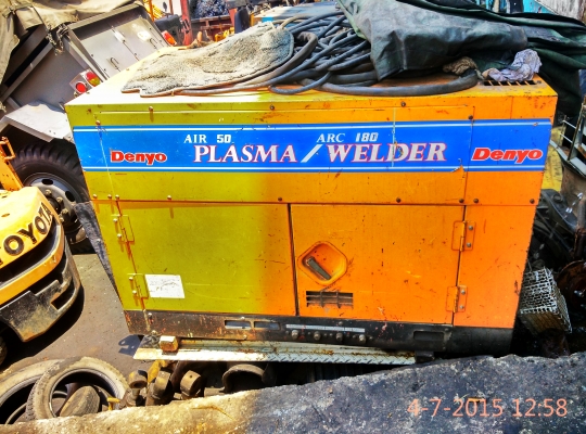 Denyo  PCX-50SS Portable เครื่องเชื่อมอาร์กอน  เครื่องตัดพลาสม่า  ลม  ไฟ