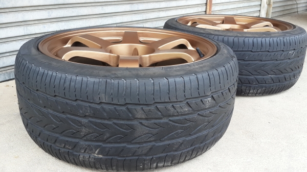 *** มีคู่เดียว *** TE37(งานRota) ขอบ 18&times;8.5 พร้อมยาง