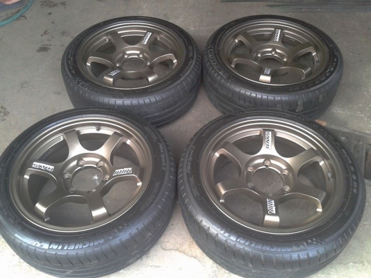 ขายล้อ te37 6รู 17*8+ยาง 12500