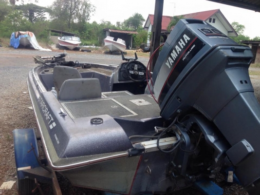 เรือแบส 16 ฟุต ยามาฮ่า 90 แรง พร้อมเทเลอร์นอก เรือนำเข้า