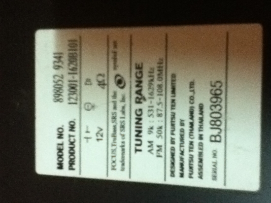 ขายวิทยุเดิม ISUZU เล่น MP3,CD ราคาถูกๆ 900.- ขายวิทยุเดิม ISUZU เล่น MP3,CD ราคาถูกๆ 900.-